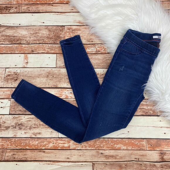 Tommy Hilfiger Women's Jegging Pull On Skinny Jeans Size 00 Dark Wash Stretch - Picture 1 of 5
